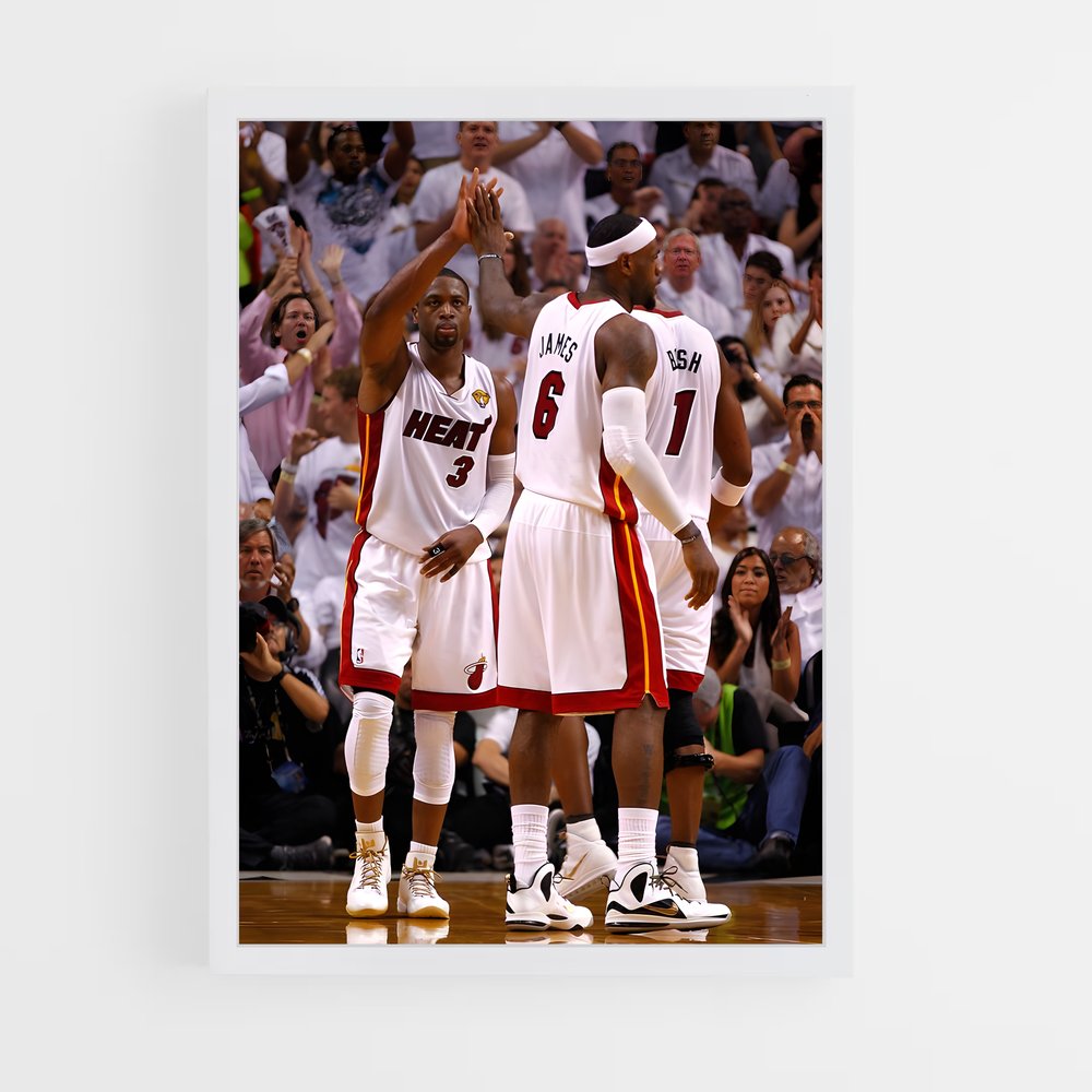Poster Célébration Miami Heat – affiche Basketball (vue 3)